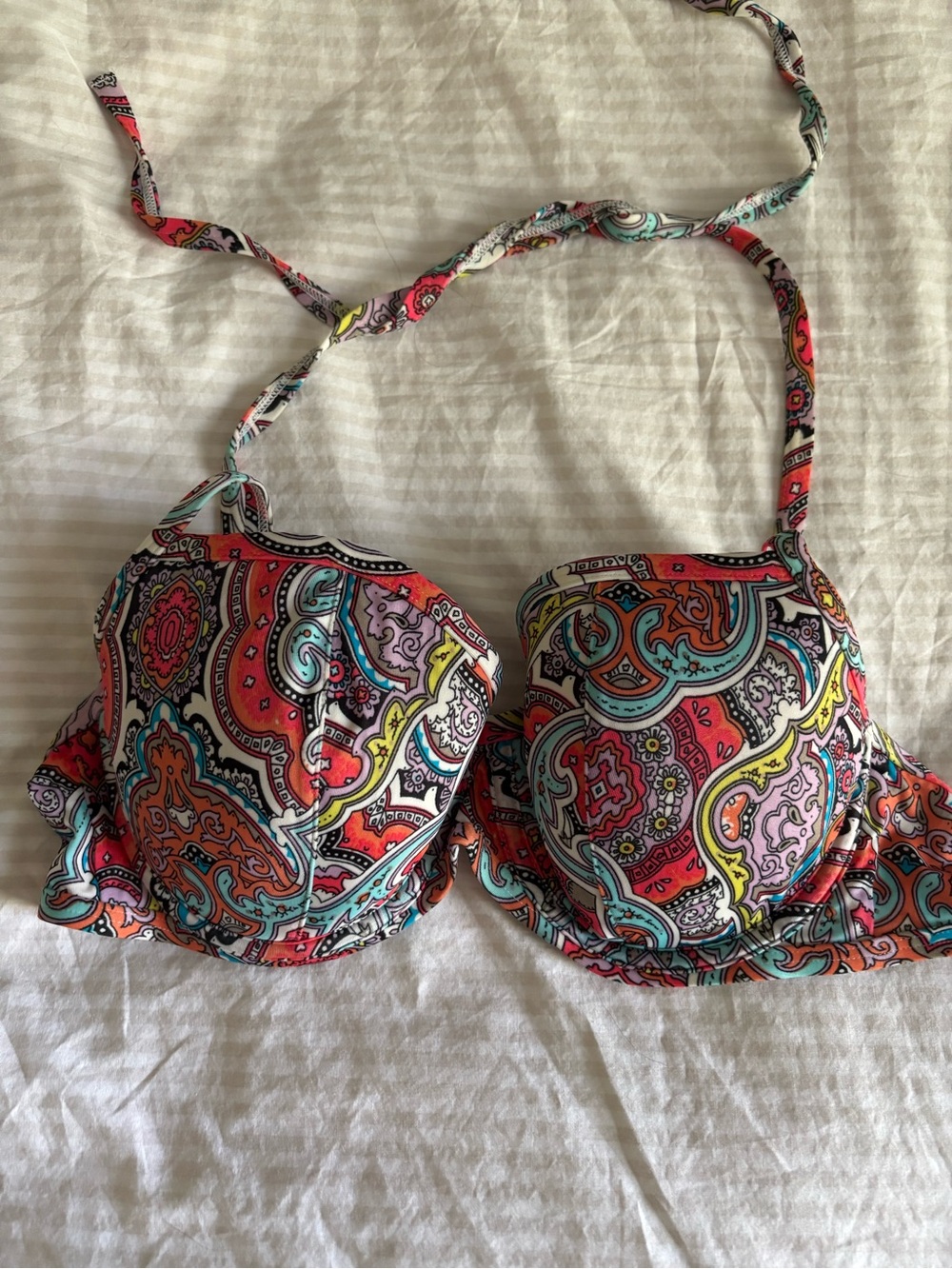 Victoria's Secret Multicolor Paisley Underwire Bikini Top